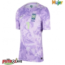 Camiseta Corea del Sur Son Heung-min #7 Visitante Equipación para mujer Mundial 2026 manga corta